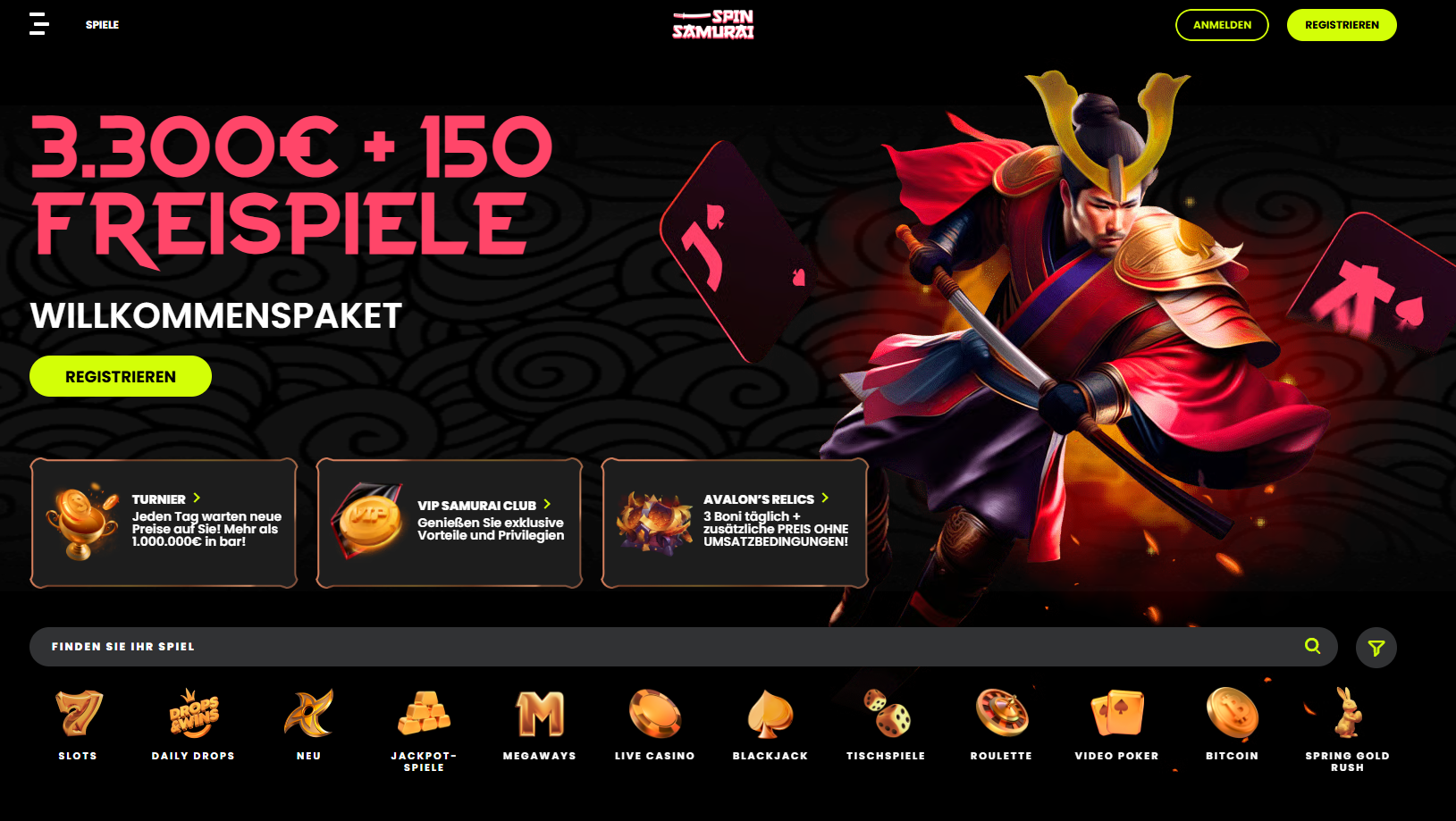 Spin Samurai Ausländisches Online Casino